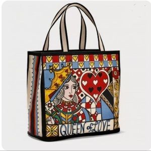 Brighton Queen of Love Canvas Tote